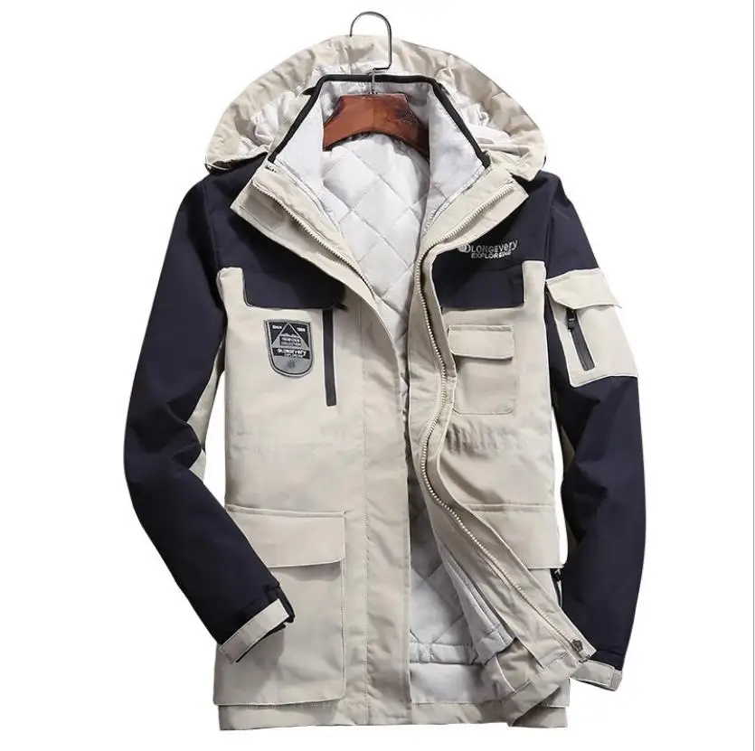 Autumn winter women's jackets Female Breathable coat Casual fashion Waterproof Lady's jacket outdoor sport coats lovers clothes - Цвет: Слоновая кость