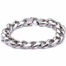 Одежда высшего качества 11/13/15 мм широкий 316L Нержавеющая сталь тяжелый Для мужчин браслет для Для мужчин мальчиков серебряные наручные браслеты Модные украшения