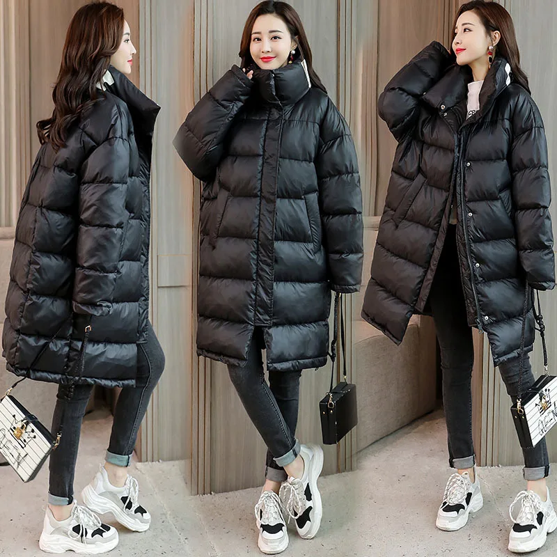

2018 Winter New Style Loose-Fit down Coat INS Cotton Coat Mid-length Korean-style Dongdaemun Cotton-padded Clothes WOMEN'S Coat