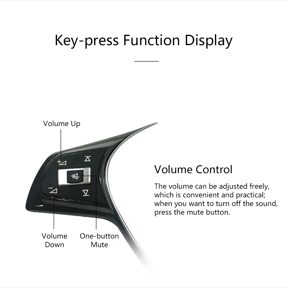 Многофункциональное рулевое колесо Кнопка переключения громкости Кнопка аудио переключатель телефон кнопка для VW Jetta Passat Golf Polo хабы