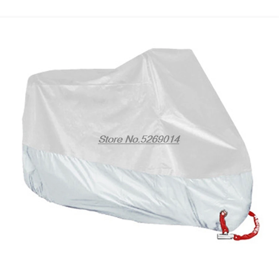 Silver-Silver Крышка мотоцикла УФ анти для крышки велосипеда водонепроницаемый мотороги маленький двигатель Efi плащ мотоциклетная палатка микрошпон - Цвет: Silver-Silver