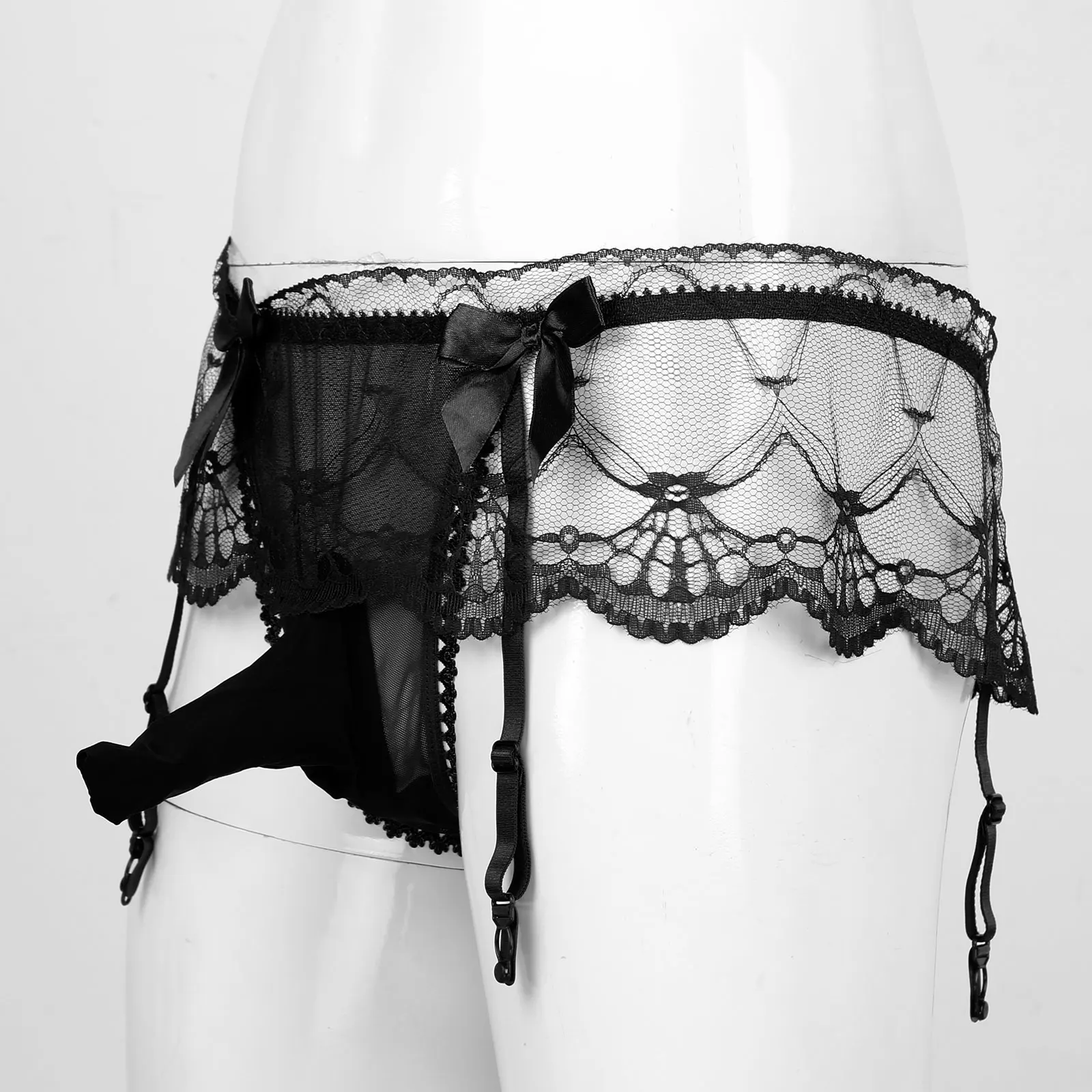 Male Panties for Sexy Black Lace Underwear Erotic Lingerie Sissy Briefs Penis Pouch Panties Men's Erotic Briefs Thong Underpant