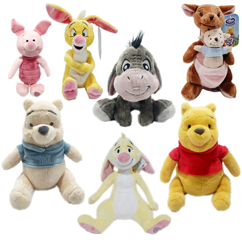 Мягкие плюшевые игрушки Винни-Пух Disney милая Аниме Фигурка кролика eyore мягкие