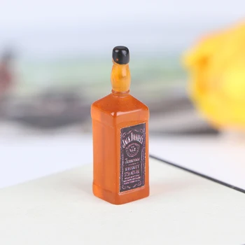 

Dollhouse Doll House Accessories Miniature Candy Toy Bar Wine Cellar Decoration Model Whiskey Wine Bottle