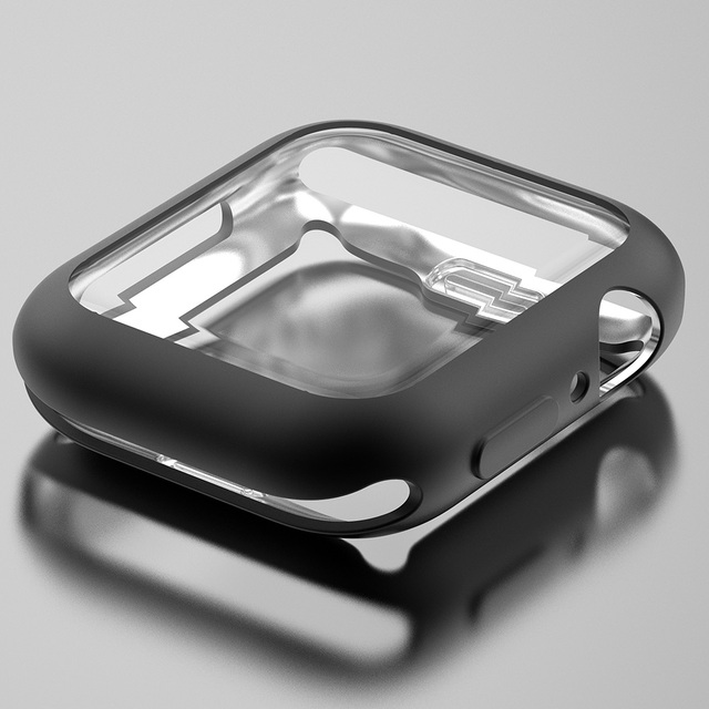 TPU Cover for Apple Watch SE Case Series 6 5 4 40mm 44mm Screen Protector Matte Shell for iWatch Exquisite Bumper