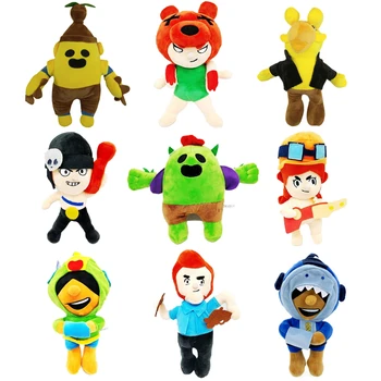 

Brawl Stars Game Plush Dolls Cartoon Star Hero Anime Figures Model Spike Shelly Leon Primo Mortis Boy Girl Toy Kid Birthday Gift