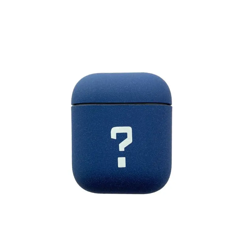 Подходит для airpods синий вопрос знак гарнитура Набор силиконовый рукав падение 11UB
