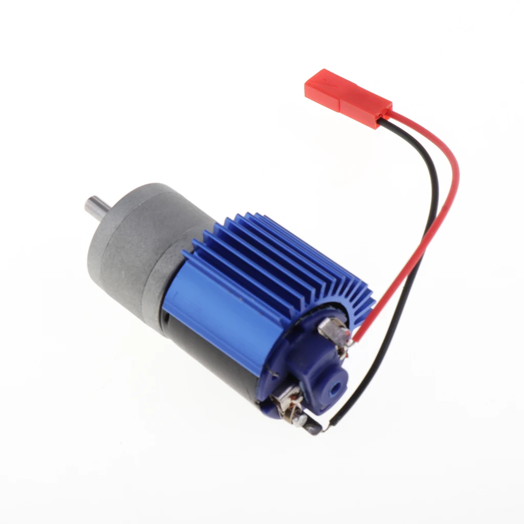 370 Motor with Heatsink Accessories for WPL B14 B24 B16 B36 Military Truck, C14 C24 Pickup Truck, C34 Rock Crawler