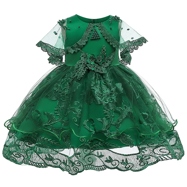 Vestido/ г. Летнее платье для маленьких девочек платья на день рождения для девочек от 0 до 3 лет праздничное платье принцессы с цветочным рисунком Одежда для девочек