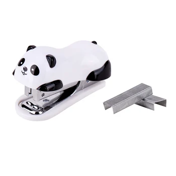 

Lovely With Staples Practical Best Gift Cute Panda Plastic School Supplies Office Accessories Cartoon Stationery Stapler Set