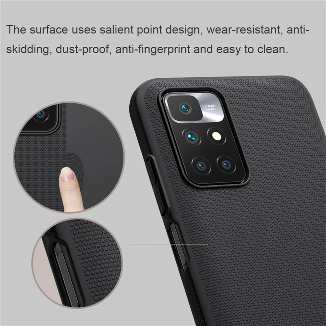 mobile phone pouch for ladies For Xiaomi Poco M4 Pro 5G Case Nillkin Super Frosted Shield Hard PC Phone Protector Back Cover For Poco M3 Pro 5G Phone Shell iphone waterproof bag