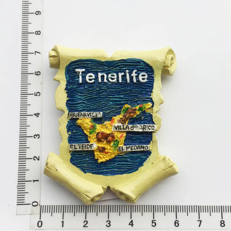 Europe Spain Fridge Magnets Spanish Island of Tenerife Tourism Souvenir Decorative Refrigerator Magnets Home Decor Gift Ideas