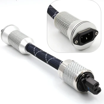 Günstige Flux-50 NFC Top Ende Leistung In-Line Filter FI-50 Rhodium Überzogene HiFi Audio Power Filter 30CM