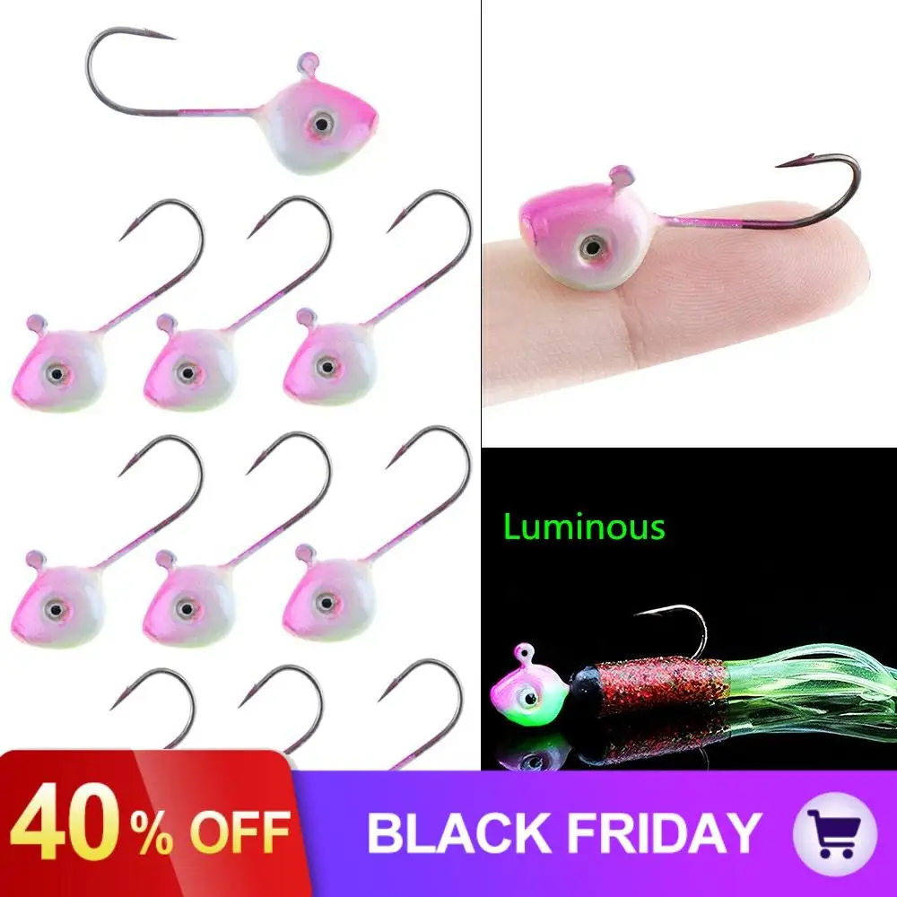 10 шт./лот 5 г рыболовные крючки форма рыбы голова свинца джиг крючок Мягкие приманки для карпа