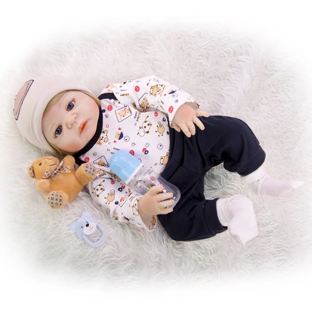 Boneca reborn boy 57 см реалистичный полностью силиконовый винил Reborn Baby Doll для продажи реалистичные bebe reborn menino Playmate подарки