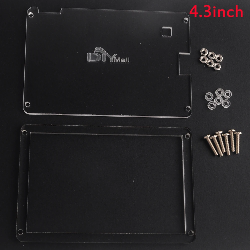 for 4.3inch Акриловый прозрачный чехол для Nextion основные Сенсорный экран Дисплей 2,4/2,8/3,2/3,5/4,3/5,0/7,0 дюйма Nextion прозрачный чехол - Комплект: for 4.3inch