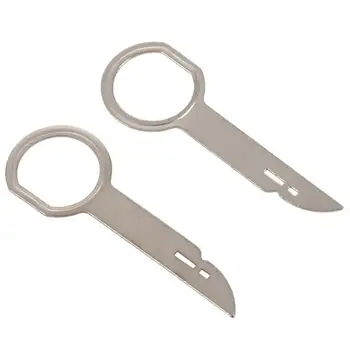 

2 Pieces Unlocking tools for Radio Removal tool of Audio Removal Tools For A udi Mercedes Porsche