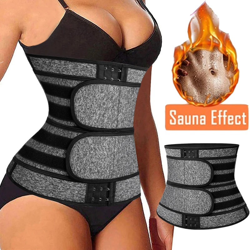 Neoprene Sauna Wide Waist Trainer Corset Sweat Belt for Women Weight Loss Compression Trimmer Workout Fitness Back Support 