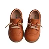 New Spring Autumn Children Genuine Leather Shoes Boys Girls Retro Single Shoes Baby Soft Tendon Bottom Full Cowhide Shoes 2