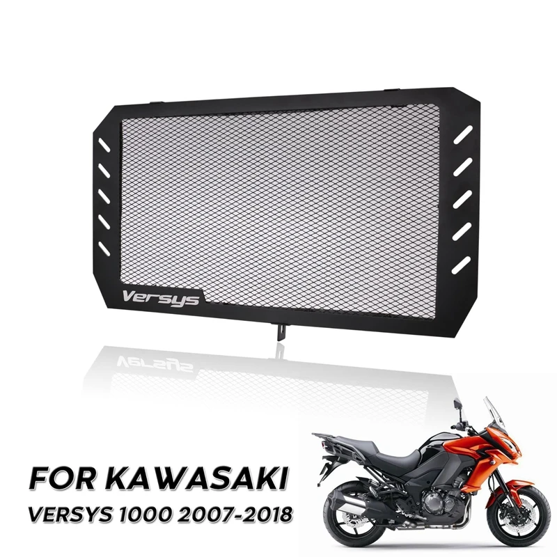 Мотоциклетная решетка радиатора Крышка для KAWASAKI Versys 1000 07-18 Защитная крышка радиатора защитная сетка