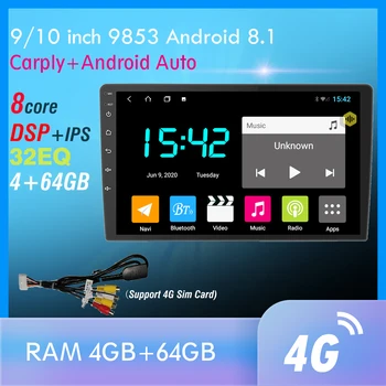 

Multimedia player android 2Din Car DVD Navigation GPS 4G WIFI DSP Carplay Android 8.1 Car Radio For almera qashqai juke Kia LADA