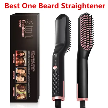 

Professional Beard Straightener Brush Hairdressing Comb Multifunctional Man Woman Hair Straightening Brush Beard Electric Comb
