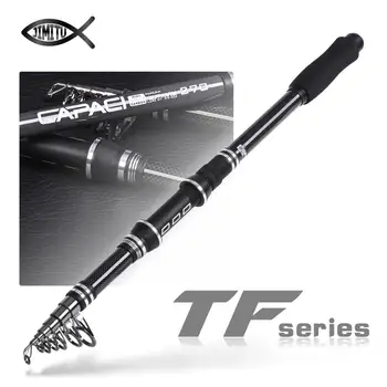 

JIMITU TF series aluminum alloy fishing rod holder sea telescopic fishing rod carbon fiber canvas bag packaging