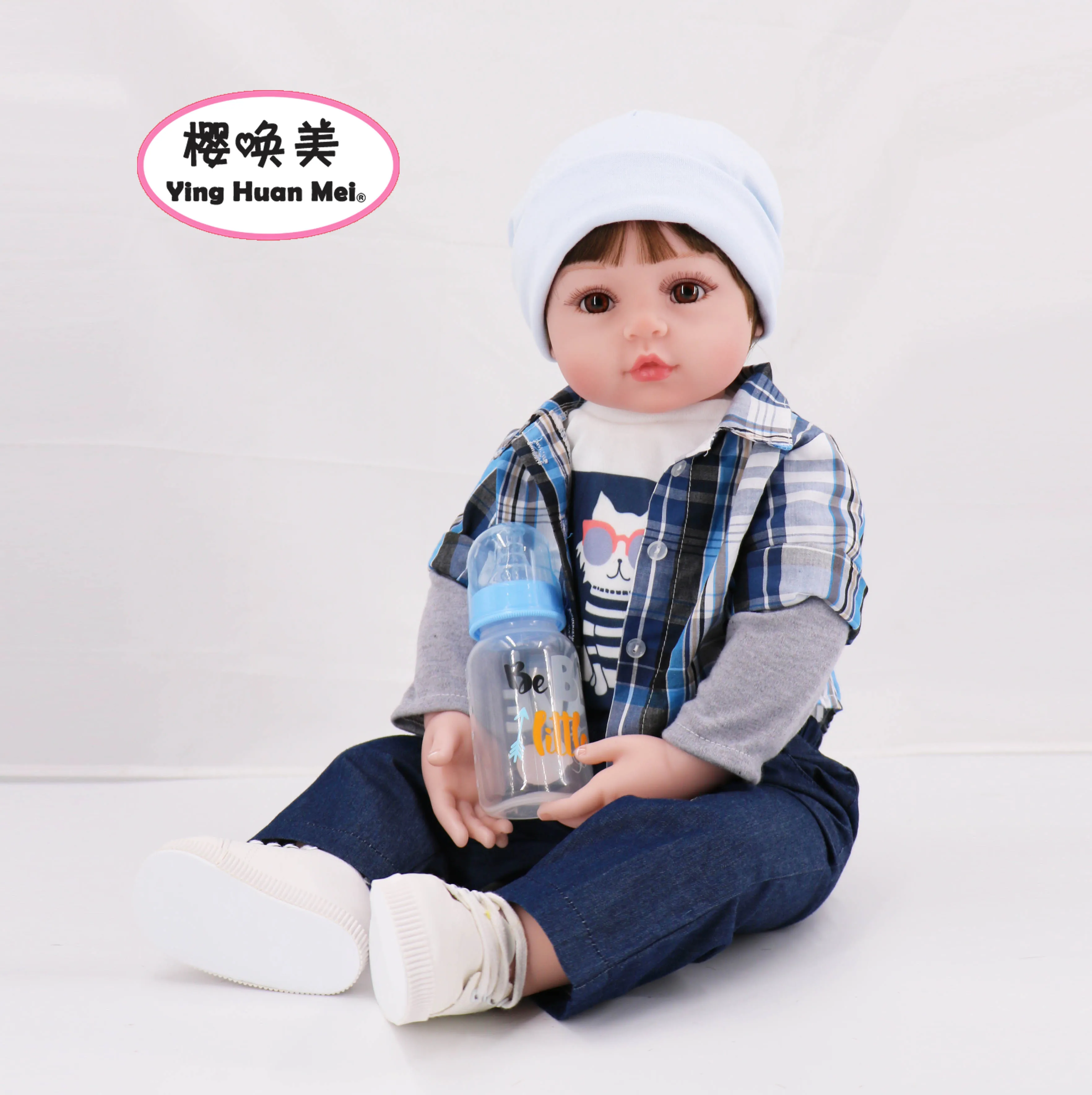 Yinghuanme малыша 2" мальчиков с рисунком из мультфильма «Тачки» Мягкие viny reborn baby doll 61 см младенец получивший новую жизнь для малышей, рождественские подарки, куклы набор