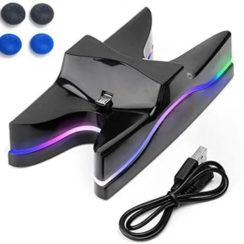 

UFO LED Dual Charging Dock Station Stand Holder Support for PlayStation 4 PS4 Controller PS4 Pro PS4 Slim Charger Base Cradle