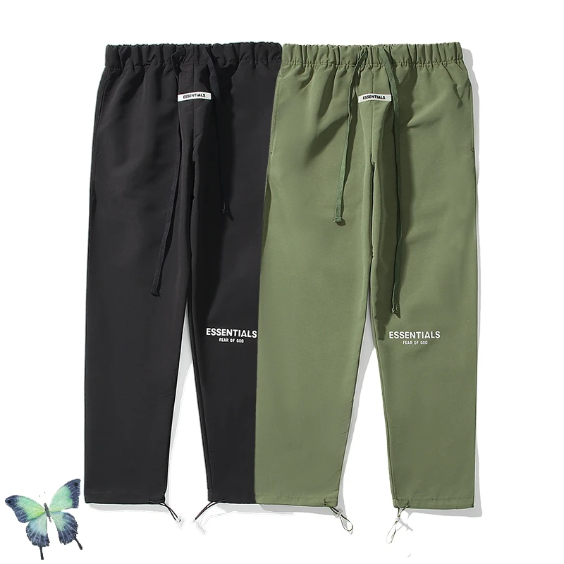 

Justin Bieber Essentials 3M Reflective Trousers ESSENTIALS Drawstring Feet Sweatpants Men Women Tooling Style Sweatpants