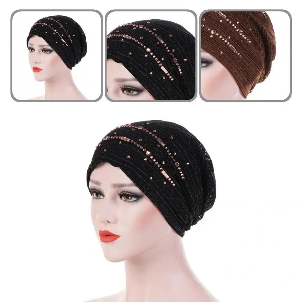 Turbante Estivo In Pizzo Sottile Cappelli Musulmani Berretti Hijab In Cotone Solido Elegante Lady Turbantes Bonnet Arab Wrap Head Hijab Femme Musulman