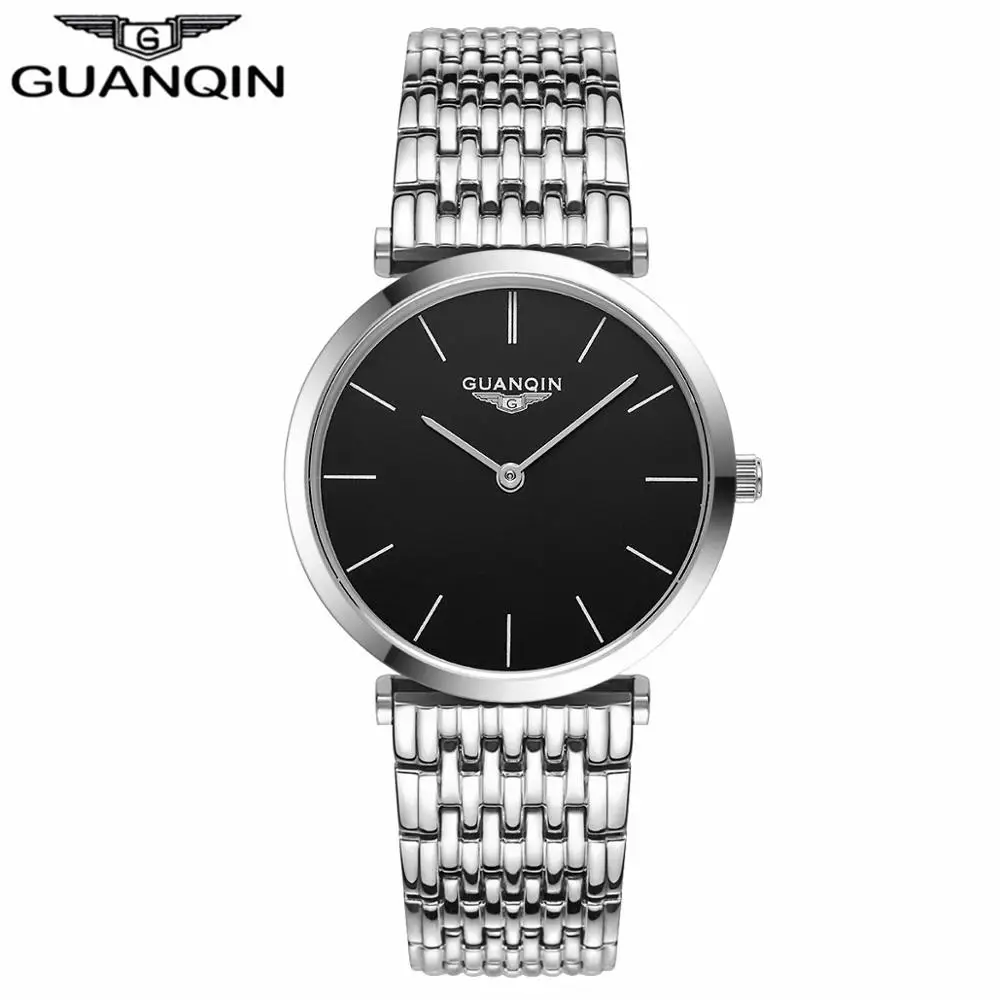 GUANQIN GQ90086 La Grande классический великолепный Ультра тонкий дизайн женские часы водонепроницаемые Роскошные Кварцевые часы Relogio Feminino - Цвет: man watch 36mm