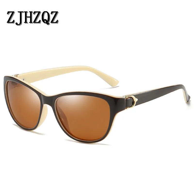 

ZJHZQZ Luxury Brand Designer Cat Eye Polarized Sunglasses Womens Lady Elegant Sun Glasses Female Driving Eyewear Oculos De Sol