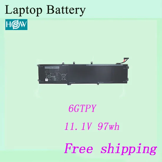 Высококачественный аккумулятор для ноутбука 6GTPY для Dell Precision 5510 XPS 15 9550 9560 аккумулятор