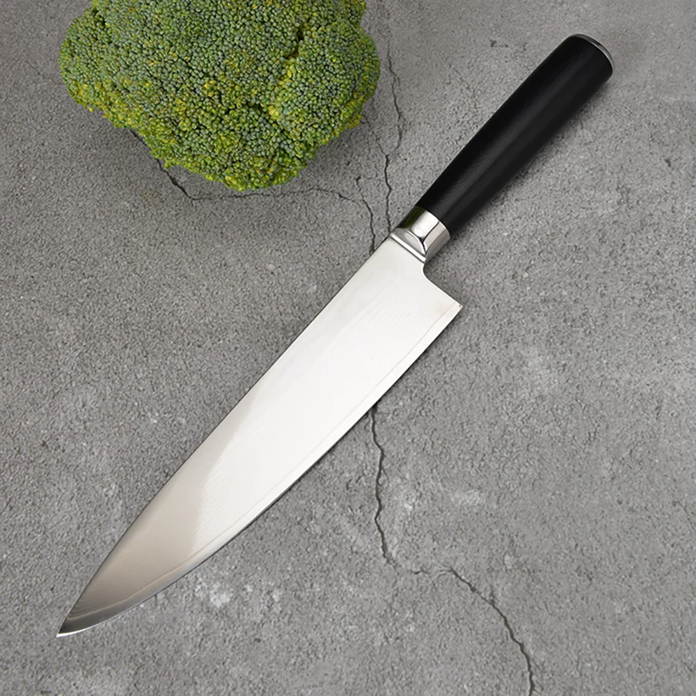 8 дюймов профессиональный нож шеф-повара 67 слоев дамасский стальной нож с острым лезвием, эргономичная ручка, кухонный нож для нарезки фарша
