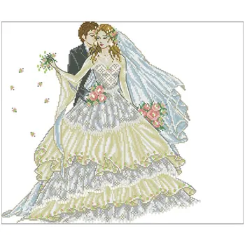 

wedding patterns Counted Cross Stitch 11CT 14CT 18CT DIY Chinese Cross Stitch Kits Embroidery Needlework Sets home decor
