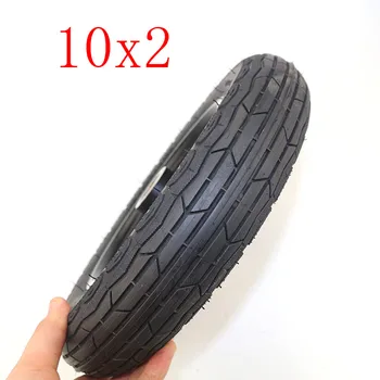 

10x2 54-152 tire inner tube and alloy rims hub fits Electric scooter balance car Wheelbarrow wheelchair 10inch tyre wheel