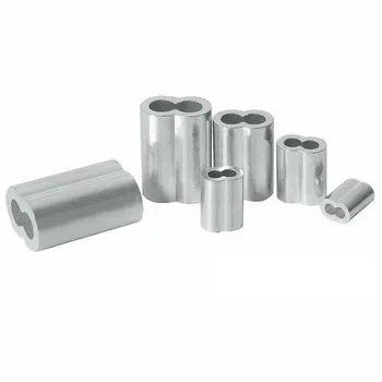 

M1-1.2-1.5-2-2.5-3-4-5-6-8-10-12MM 8 Shape Aluminum Wire Rope Aluminum Ferrules Crimping Sleeves Clamps Clip Wire Cable Fittings