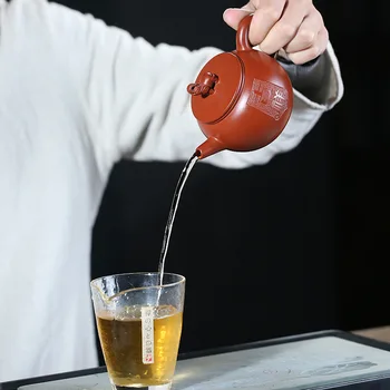 

Handmade famous yixing teapot mud dahongpao luncky pot zisha kettle