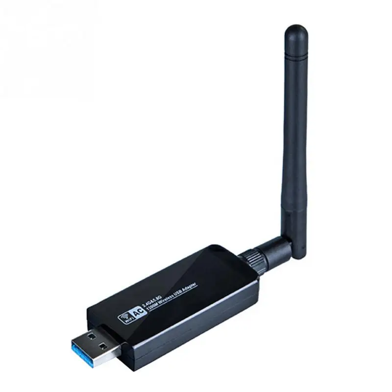 

Wireless Mini RTL8812 USB WIFI Adapter Detachable Antennas Dual Band 1200 Mbps Desktop USB 3.0 Network Cards Receiver