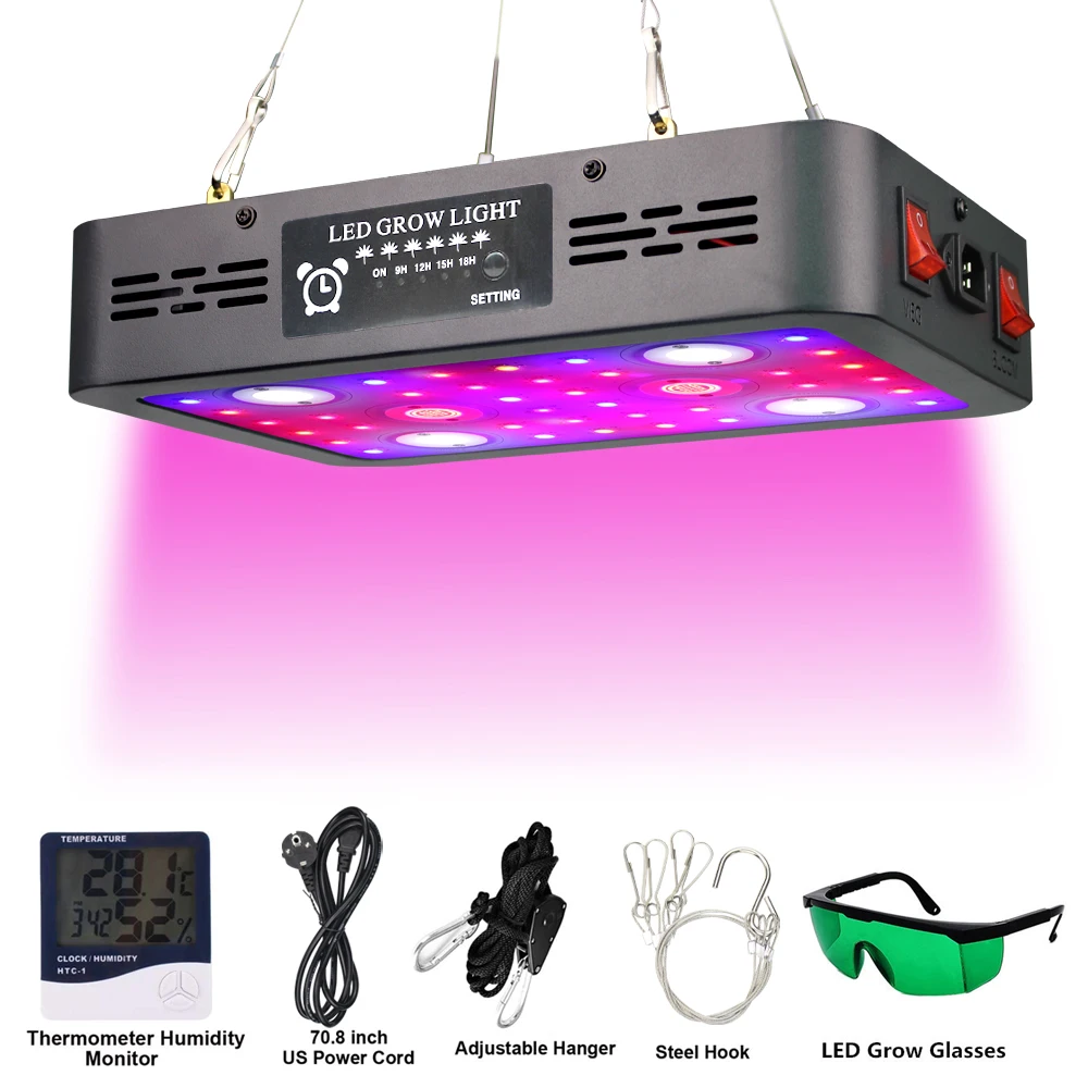 Full Spectrum COB LED Grow Light Lamps3600W Hydroponics Grow Kit Phytolamp for indoor plants seeding  flower grow tent