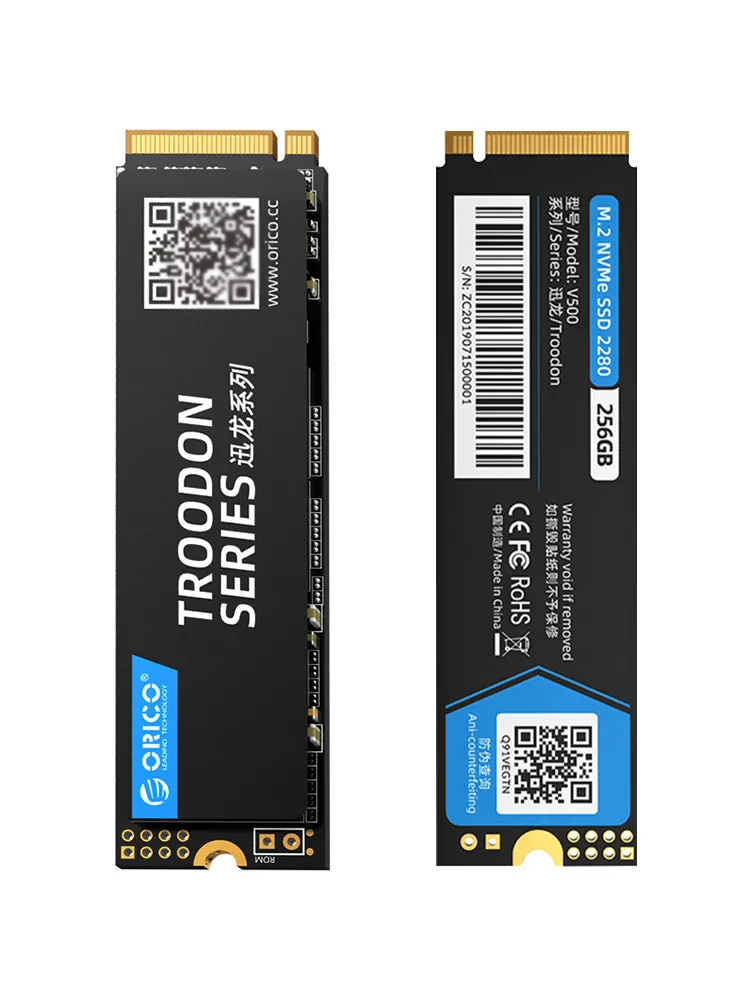 ORICO Портативный SSD 128 ГБ 256 512 1 ТБ M.2 NVME внутренний с прозрачным чехол M Key внешний USB3.1