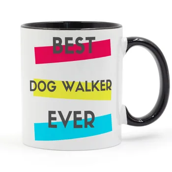 

Best Dog Walker Ever Coffee Mug Ceramic Cup Gifts 11oz
