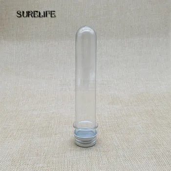 

20pcs 40ml Durable Plastic Sealing Transparent Test Tube With Cap U Shape Bottom Tubes School Stationery Lab Supplies