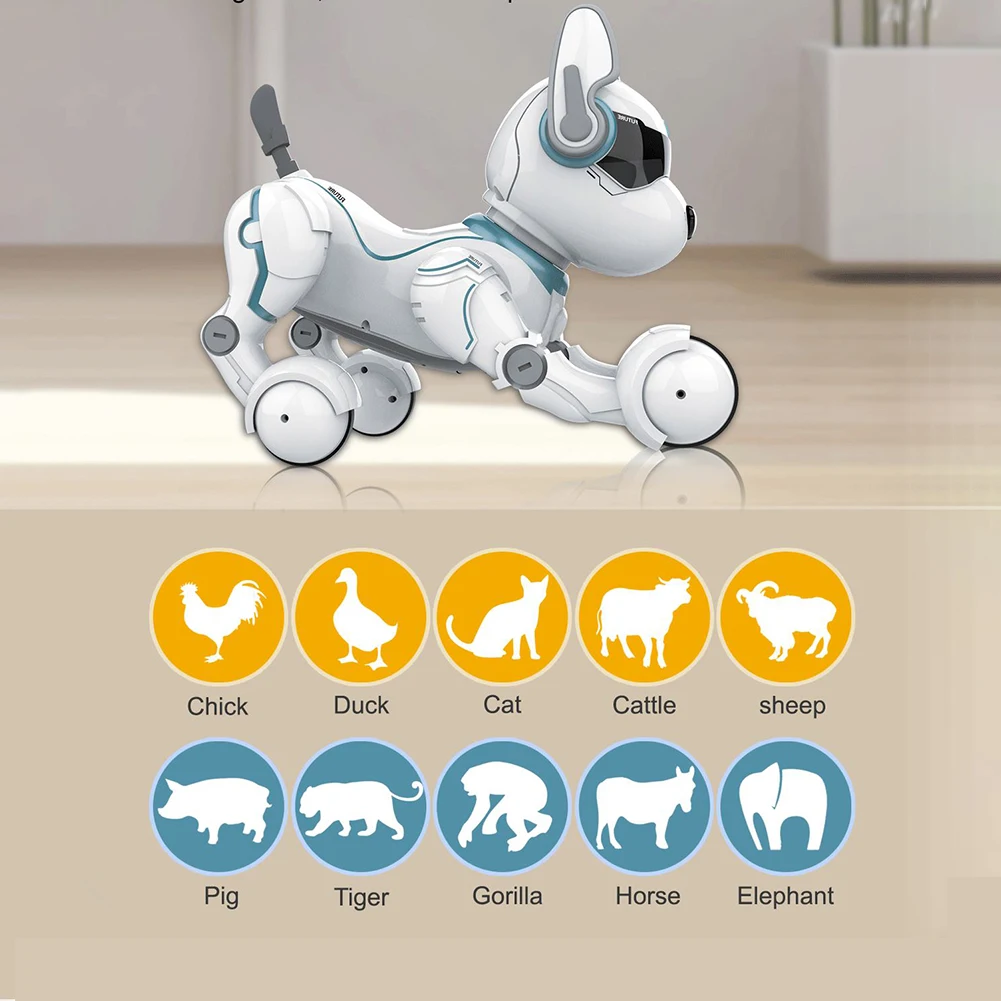 Умный трюк с дистанционным управлением, робот, собака, раннее образование, умный и танцующий робот, игрушка для собак, имитирует животных, мини-собака, робот, игрушка