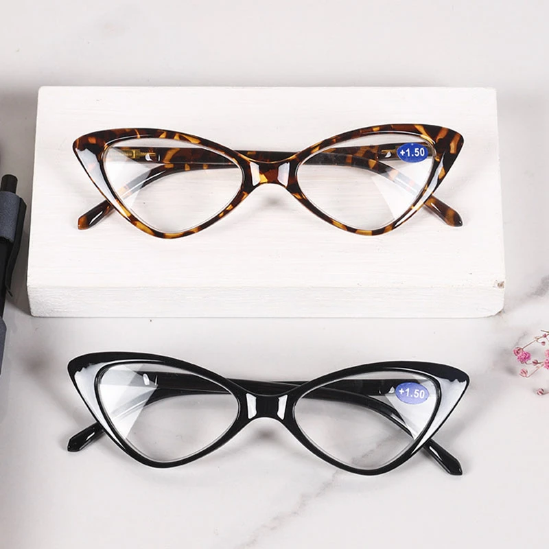 UVLAIK Fashion Cat Eye occhiali da lettura donna Full Frame Ins occhiali da  lettura donna cerniera a molla montatura presbiopia occhiali|Occhiali per  leggere| - AliExpress