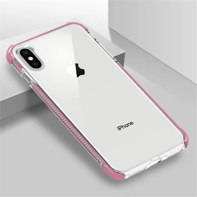 

Dual Layers Shockproof Clear Case For iphone 11 Pro Max 7 8 6 6S Plus Gasbag Full Body Soft Cover For iPhone X XS Max XR Cover