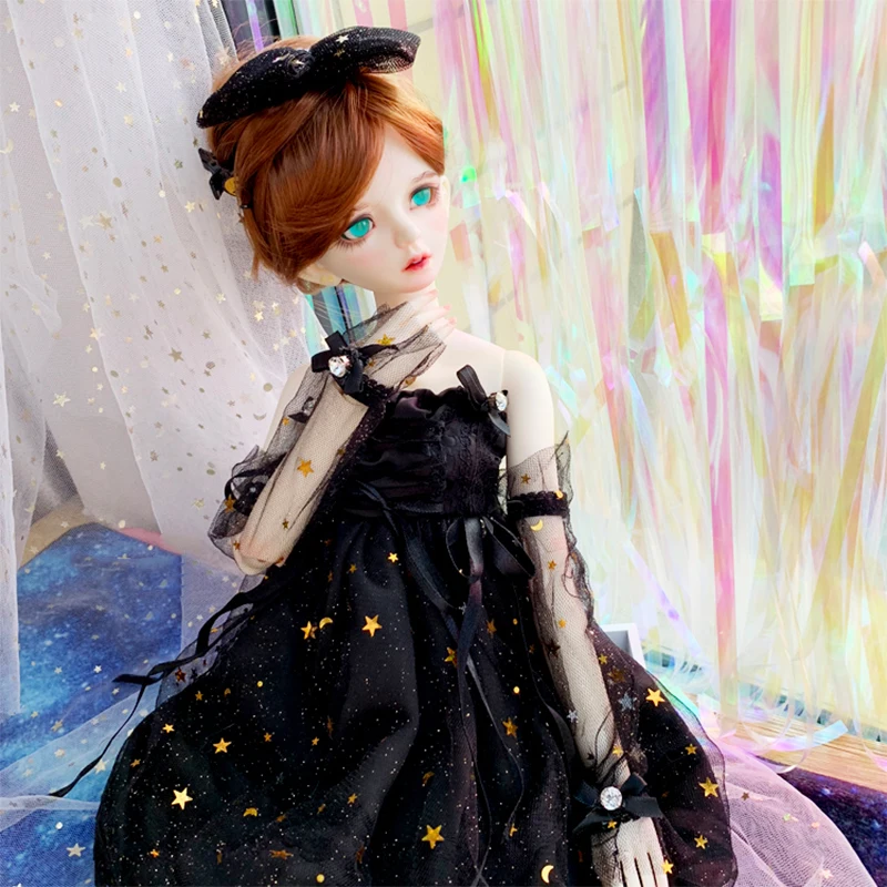 Кукла Одежда 1/3 кукла платье черное платье+ заколка для волос для 1/3 BJD кукла аксессуары кукла платье для 1/3 куклы