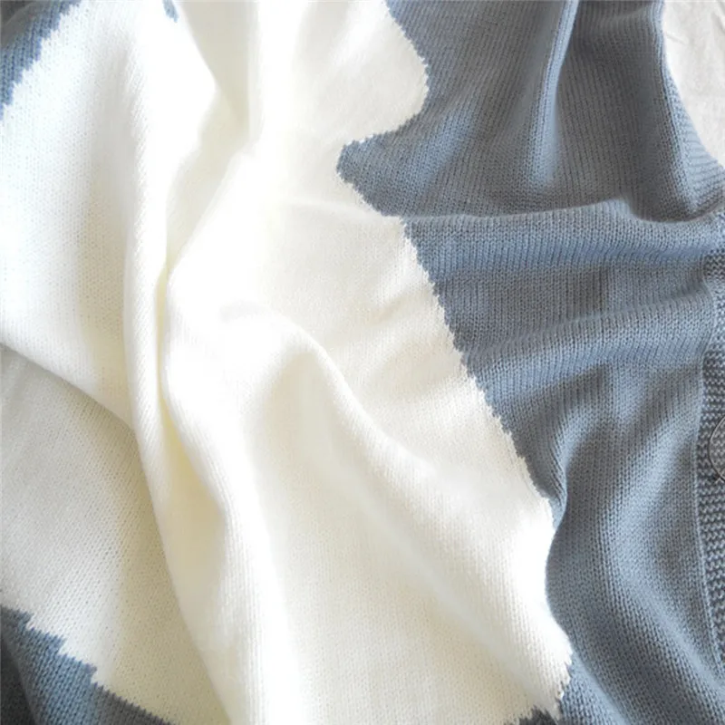 Knitted Baby Blanket Rabbit Soft and Warm Children's Bath Towel Blanket 73×108cm kocyk dla dziecka#4N22