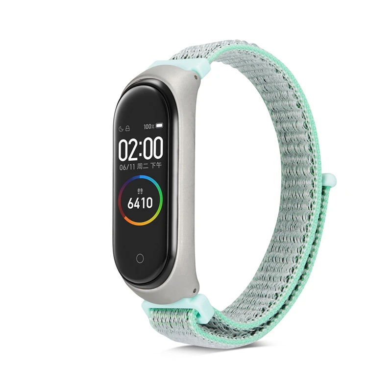 Mi Band 4/3 ремешок Спортивная петля нейлоновый ремешок для часов Xiaomi mi ремешок 4/3 браслет mi band 4/3 браслеты mi Band 4